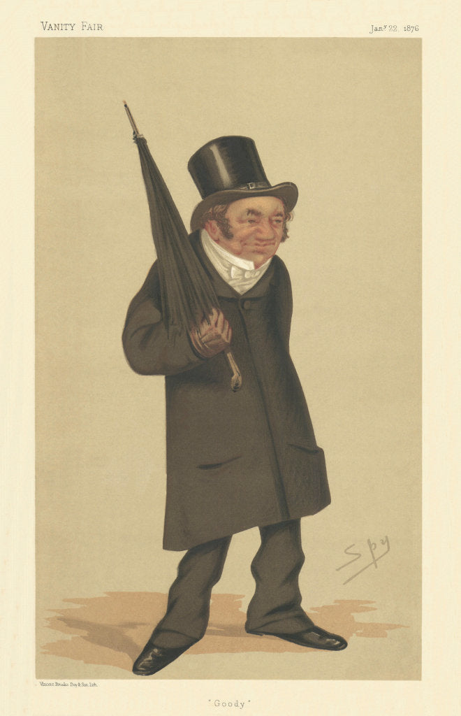 VANITY FAIR SPY CARTOON Rev Charles Old Goodford 'Goody' Eton provost 1876